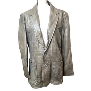 Wilsons Suede & Leather Two Button Blazer Men’s Size 44 Vintage